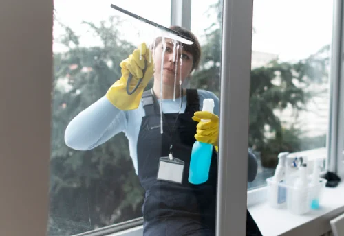 Nettoyage de vitres intérieures et extérieures à Courléon